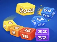 Snake 2048: Cube Merge image